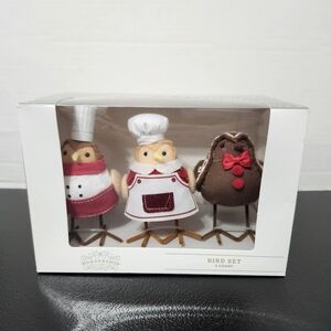 Wondershop Holiday Bird Set Chef Baker Gingerbread Bird Holiday Decor Kitchen